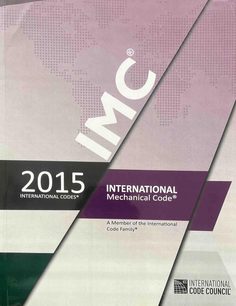 2015 International Mechanical Code (IMC): ISBN 9781609834791