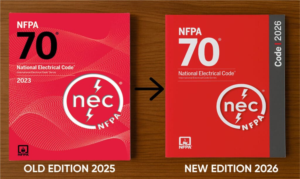NFPA 70 2023 vs NFPA 70 2026 differences