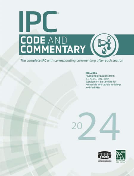 2024 IPC Code and Commentary International Plumbing Code Book